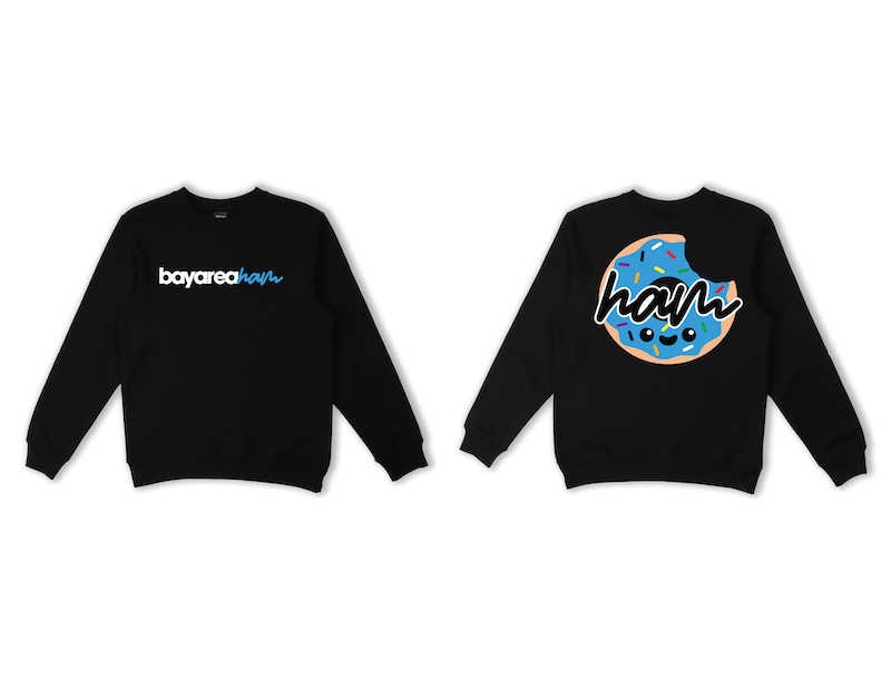 Blue Script Crewneck